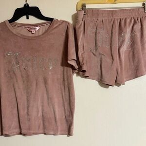 Juicy Couture Pink Velour Sleepwear